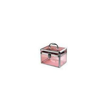 Household Lady Plastic Cosmetic Box Makeup Organizer Vanity Pink Storage Boxes