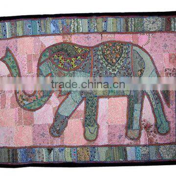 Indian Embroidered Patchwork Tapestry