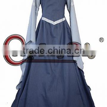 Custom Made Medieval Victorian Gothic Ball Gown Wedding Dress for Adult Women Halloween Carnival Cosplay Costume