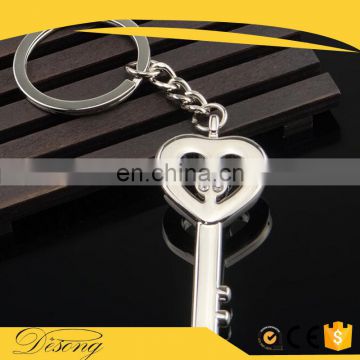 KEY18 Factory direct sale cheap silver key shape with rhinestone all types of keychains