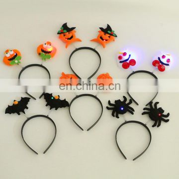Easter Halloween growing bat Headbands festival party favor products led pumpkin spider ghost Hair Band for children