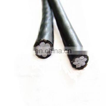 2x10mm 2x16mm 600V aluminum conducorXLPE Insulated abc cable
