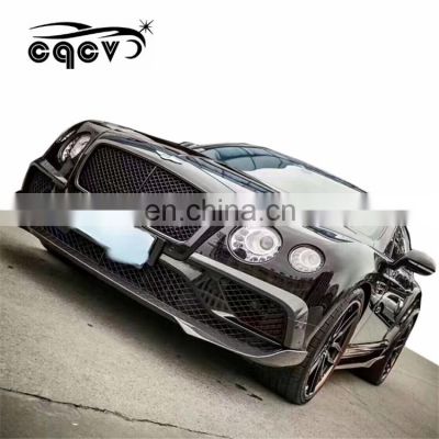 Beautiful carbon fiber material body kit suitable for Bentley Continental GT in st style front lip rear lip side skirts canard