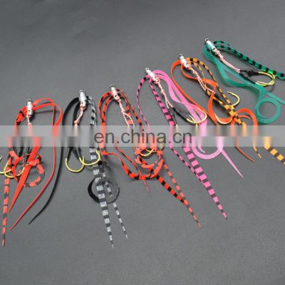New product high carbon steel assist hook rig lure bait beard fishing hook rubber skirt fishing accessories tackle