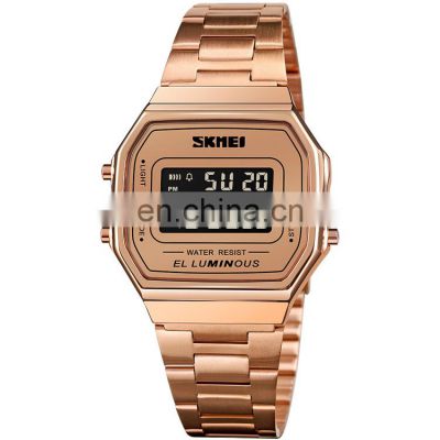 Men Watches Luxury Brands SKMEI 1647 Custom Stainless Steel Digital Wrist Watch