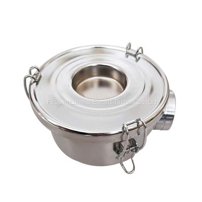 Stainless steel vacuum inlet filter for pump