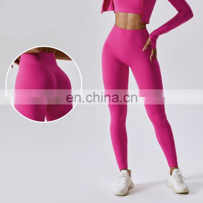 Scrunch Butt Gym Tights Leggings For Women Custom Yoga High Waist Recyclable Pants