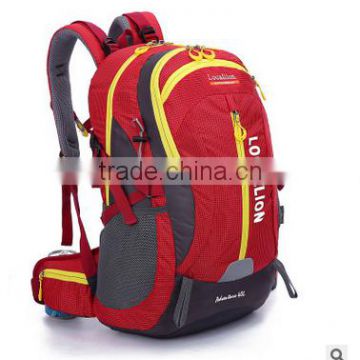 fashion outdoor sporty good quality durable polyester nylon unisex men women waterproof travel hiking camping backpack