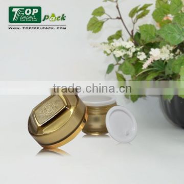 5g 15g 30g 50g Muslim Gold Acrylic Plastic Cream Jar with Double Wall