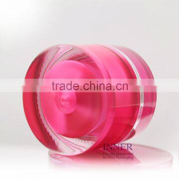 50ml Red Plastic container for creams