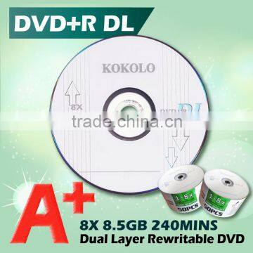 A+ 8.5GB DVD R, 8.5gb dual layer dvd r, Blank double dvd