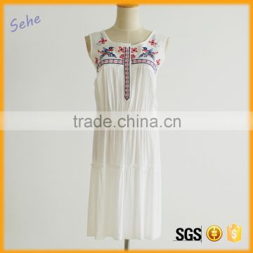 alibaba express dresses clothes for women embroider knee length dress