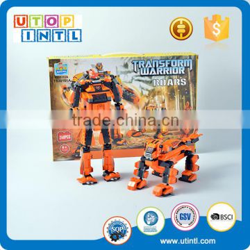 Funny plastic 2 in 1 DIY a robot or a leopard building block robot                        
                                                                                Supplier's Choice