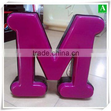 Custom Display Plastic Product Vacuum Forming Light Box Letter Board Sign