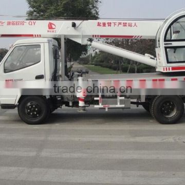 used machinery10 ton truck with crane with good T-king chassis jib crane for video camera