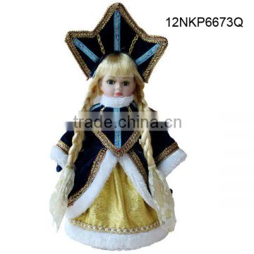 12inches handmade russian ceramic porcelain doll