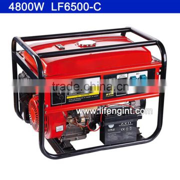4800W rated power cheap economic gasoline generator LF6500-C