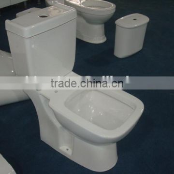 YJ9313A Bathroom Ceramics S-trap 250mm Two pcs toilet /WC/Water closet