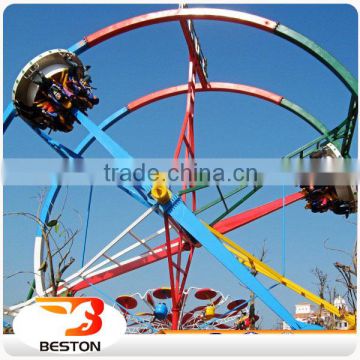 Attractive adult play amusement park game rides Ferris wheel ring car ride for sale