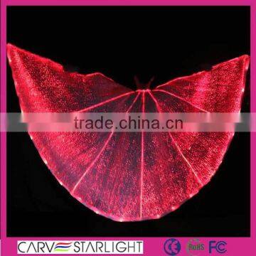 Amazing raionbow color optic fiber luminous indian wedding shawls