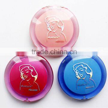 2015 hot portable makeup mirror with one side Famous Marilyn Monroe pattern for face painting,ME106B