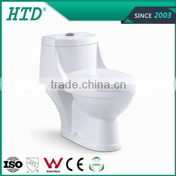 HTD-53 Foto promotional sanitary ware -bathroom ceramic one piece toilet bowl prices alibaba china supplier