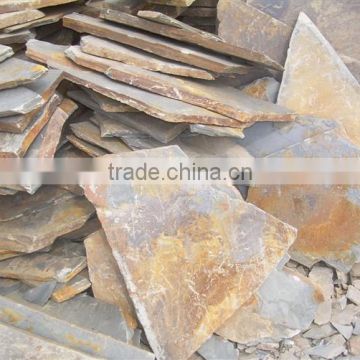 Chinese brown stone slate walkway