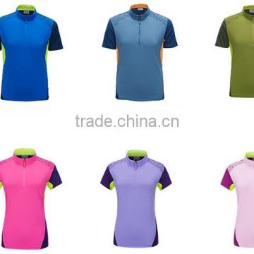 2016 Cycling Clothing Bike Bicycle Short Sleeve Jersey Moisture wicking Breathable Quick Dry Shirt