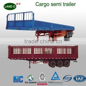 13 Meter Triple Axle Cargo Wall side Semi Trailer Manufacturers