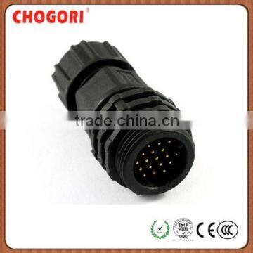 18 pin waterproof connector, Chogori high qualiy female connector