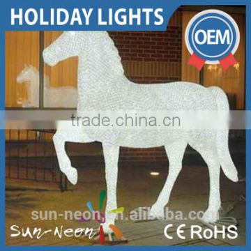 Lighting Led Acrylic Ice Show Horse,Elegant Ice Horse Decoration For Display,Horse Led Acrylic Outdoor Christmas Decorations