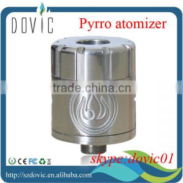 Stainless pyrro rda atomizer with air control function