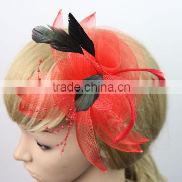 Wholesale Bridal Wedding Party Flower Fascinator Pin Hair Brooch Headband Women