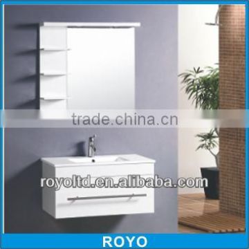 RA149 white pvc bathroom vanity with shelf
