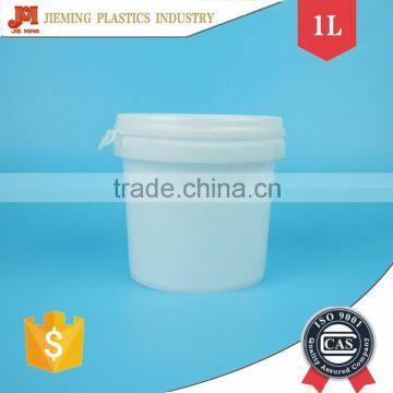 Small Plastic Barrel with Handle, Coconut Oil Packing Buckets, 1L Plastic Bucket