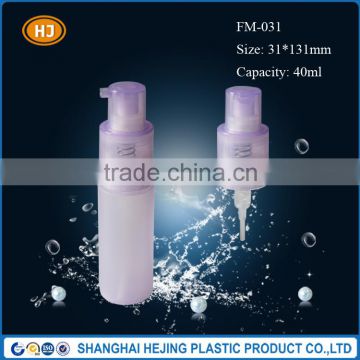 40ml frosted purple plastic foam pump bottle for personal care