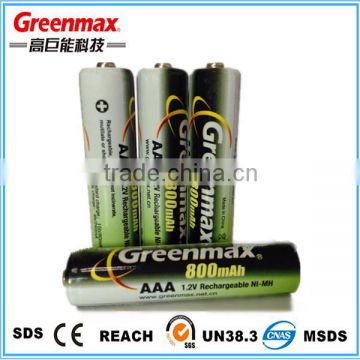 Rechargeable AAA 800mah Battery to RC Toys