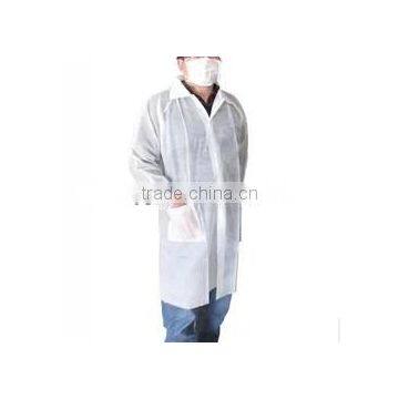 disposable white doctor gown