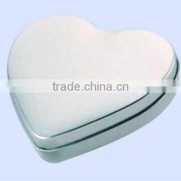 heart shape with excellent quality decorative heart tin box