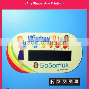 Fever Monitor Forehead Card Thermometer, Customized Shape and Printing Allowed