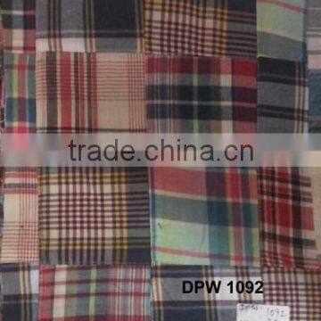 madras cotton patchwork pure custom made fabric wholesale