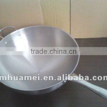 430 Stainless Steel Wok For Induction Cooker