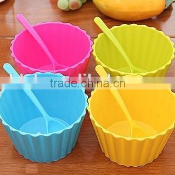 colorful custom plastic containers for ice cream
