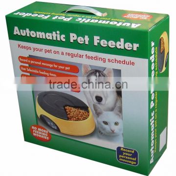 Hot-selling European Fashion Style 4 Meals Automatic Pet Feeder, Battery-Powered Automatic Pet Feeder With Large Seperate Trays