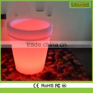 Solar PE Plastic outdoor led plant pot light,led light pots led lighted planter pots,led illuminate flower pot