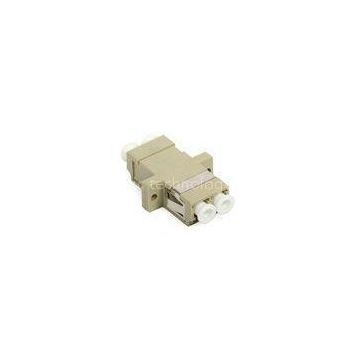 Duplex LC MM Fiber Optical Adapter with Beige Color for FTTX Distribution