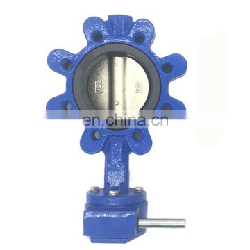 High Quality Sealing EPDM NBR PTFE Rubber Lug Butterfly Valve With Handle