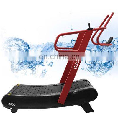 China low price Curved treadmill & air runner self-generating fitness running machine cheap non-motorized exercise equipment