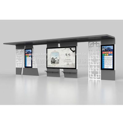 Student fault reporting bus shelter platform intelligent bus shelter light box customization manufacturer