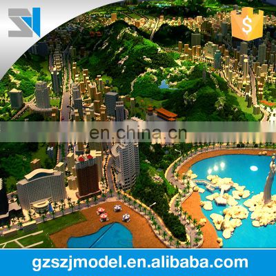 Different style city Urban development scale overall plan architectural model supply